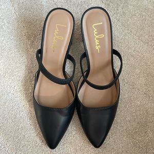Lulus slip on heels size 8